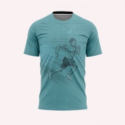 Спортна тениска за бягане GREEN RUNING #376