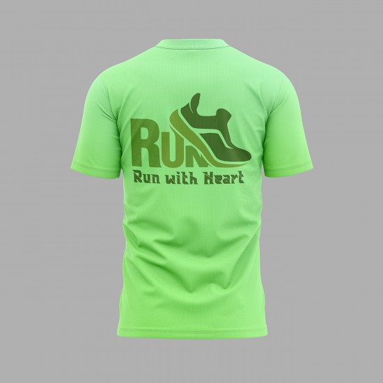 Спортна тениска за бягане Run with Heart #377